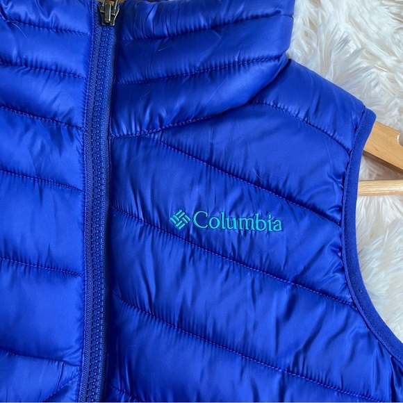 Columbia Kid’s Puffer Vest Purple Blue Size Medium 10-12 Unisex - Picture 4 of 9